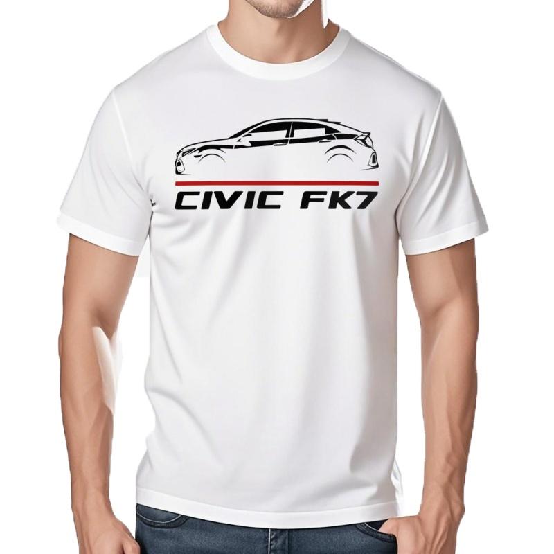 Унисекс Летняя Повседневная Футболка Civic FK Энтузиаст Автомобилей Футболка Летняя Хлопок Прохладная Футболка SXL