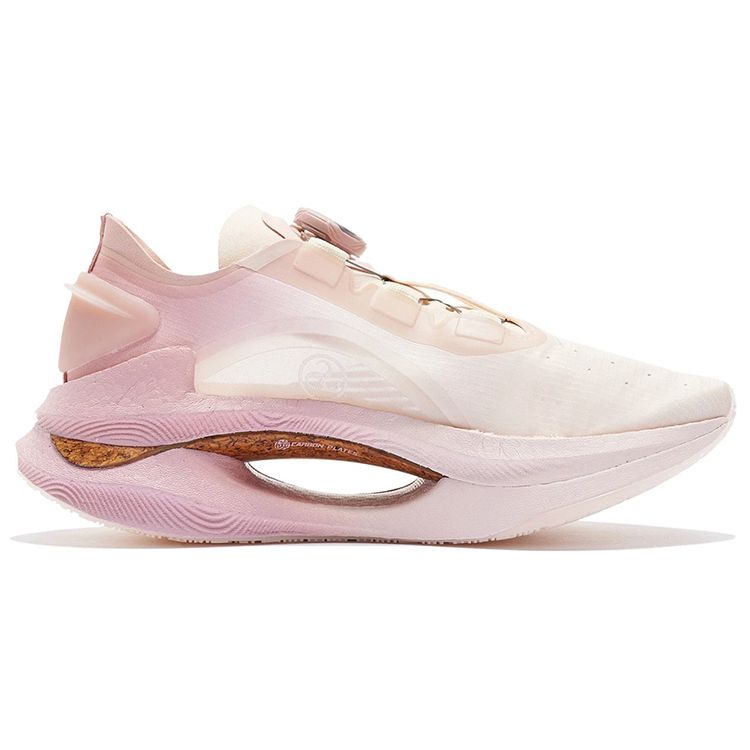 Кроссовки женские Li Ning Absolute Shadow Stable Non-Slip Breathable Low-Top Running Shoes Gray Pink ARRS002-9