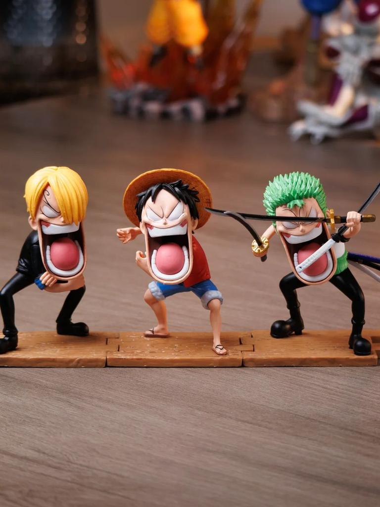 ONE PIECE Голодная тройка One Piece Зоро Соломенная Шляпа Капитан Санджи Mi Модель Скульптура Аниме Периферия Фигурка Домашний Декор