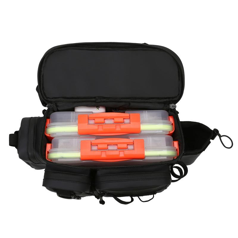 Мужская сумка для рыболовных приманок, водонепроницаемая сумка на плечо для рыбалки, сумка для катушек с приманками, большая вместительная сумка для рыболовных снастей