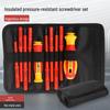Insulated Multi-Function Screwdriver Set with Tool Bag for Electricians