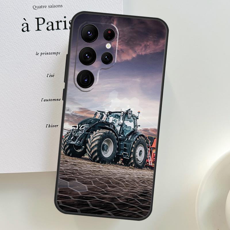 Farm Vehicle Tractor Phone Case For Samsung Galaxy S25 Ultra S9 S10 S20 S21 S22 S23 S24 Plus S24 FE Cover Shell