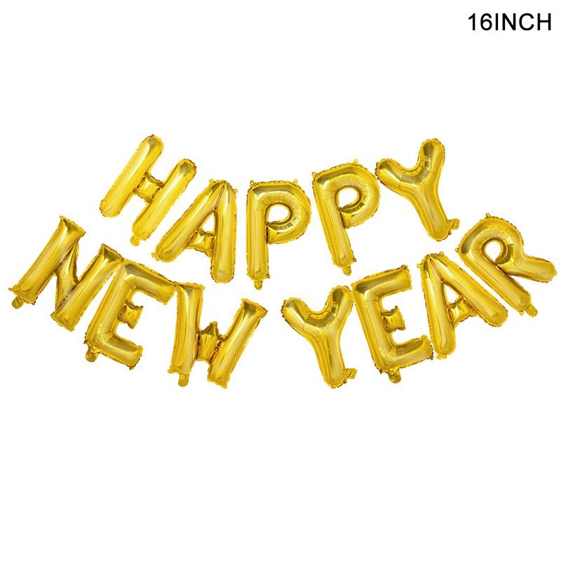 Новый год 2024 Цифровые фольгированные шары С Новым годом Канун Нового года Вечеринка Сувениры Принадлежности Гирлянда Фотобутафория Рождественские украшения Навидад