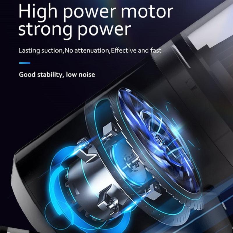 Новый мощный автомобильный пылесос 6000pa, пылесос для влажной/сухой уборки, домашний портативный беспроводной автомобильный пылесос с защитой от клещей