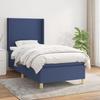 3131799 vidaXL Divan Bed with Mattress Blue 90x190 Cm Fabric