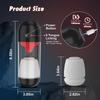 APP Penis Pump with 9 Vibrating & 360° Tongue Licking Adult Sex Product Male Masturbator Sex Toys for Men Penis Vibrator