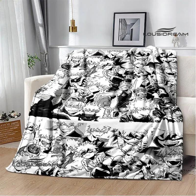 My Hero Academia Cartoon Printed Blanket Warm Flannel Blankets Soft and Comfortable Blanket Home Travel Blanket Birthday Gift