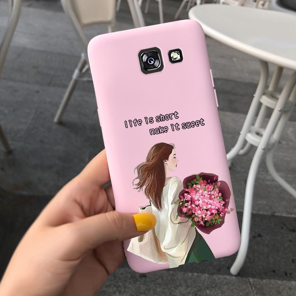 Чехол A5 2016 для Samsung Galaxy A5 2017 Обложка A520 SM-A520F Популярный Цветок Ударопрочный Бампер для Samsung A5 2016 A510 Мягкий Funda