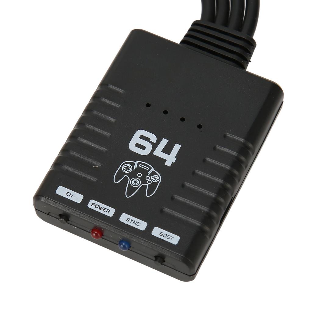 Беспроводной адаптер контроллера Поддержка 4 игроков Конвертер Bluetooth-контроллера для консоли N64 для PS3