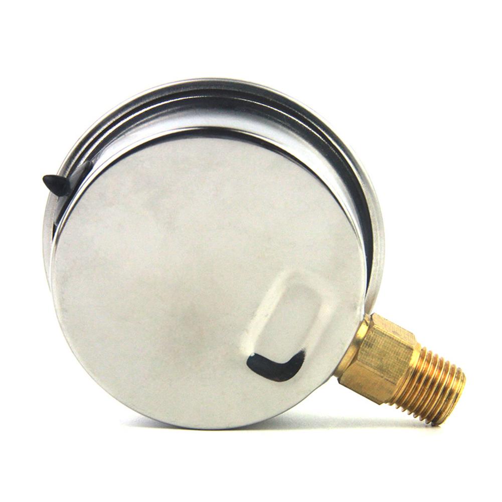 Манометр давления масла автомобильный, 1/4 NPT наружная резьба, US Standard Thread, Гидравлический, 0-5000 PSI, Заполненный жидкостью