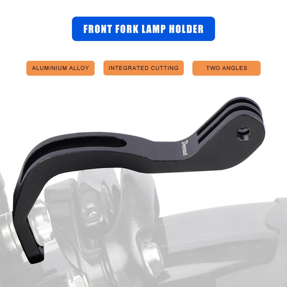 Bicycle Front Light Holder Adjustable Lamp Bracket Aluminum Alloy Camera Stand Sport Camera Lamp Mount Stand for Brompton GoPro