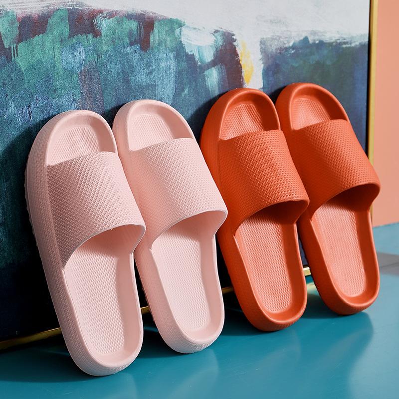 Women Men Slippers Thick Sole Summer Beach Slides Bathroom Anti-Slip Slipper Soft Sandals Fashion Flip-Flops Ultra-Light Shoes