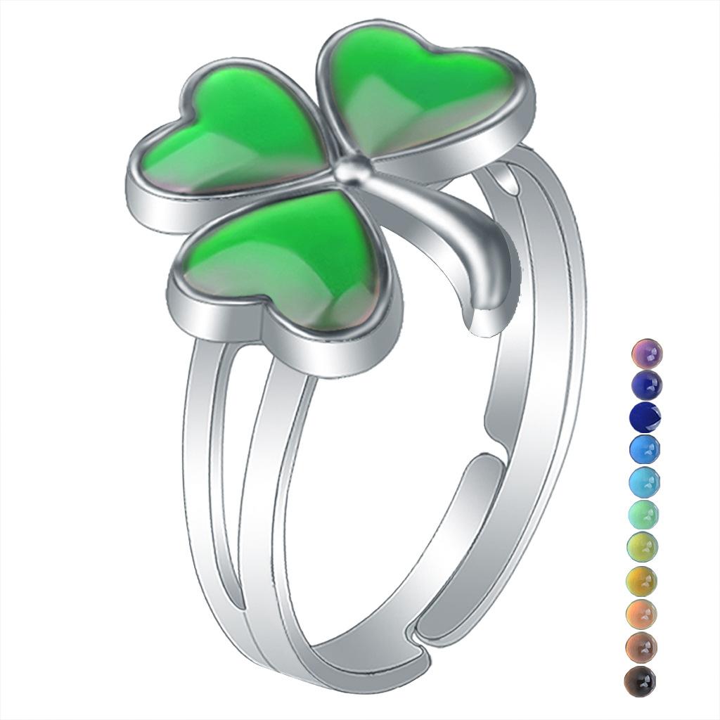 1Pcs Fashion Ring Simple Children's Princess Cartoon Cute Animal Temperature Change Ring