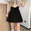 2024 Весна Женская Юбка А-силуэта с Высокой Талией и Узким Поясом, Защищающая От Воздействия - Модный Корейский Стиль Колледжа