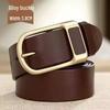 Men's Genuine Leather Vintage Pin Buckle Belt - Fashion Casual Waist Belt for Jeans