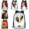 Deadpool And Wolverine Backpack Durable Oxford Fabric 15-inch Student Bag