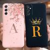 Чехол для Samsung Galaxy M52 5G SM-M526B Милая Корона Буквы Чехол Мягкий Силиконовый Чехлы для Телефона Для Samsung M52 M 52 GalaxyM52 Fundas
