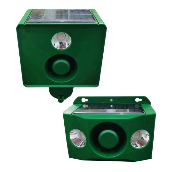 Светильник для отпугивания животных, солнечные предупреждающие огни с громким звуком, устойчивый к погодным условиям, отпугивающий свет для фермерского поля, двора