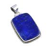 Natural Lapis Lazuli Gemstone 925 Solid Sterling Silver Gift Pendant 1.50" K4e62