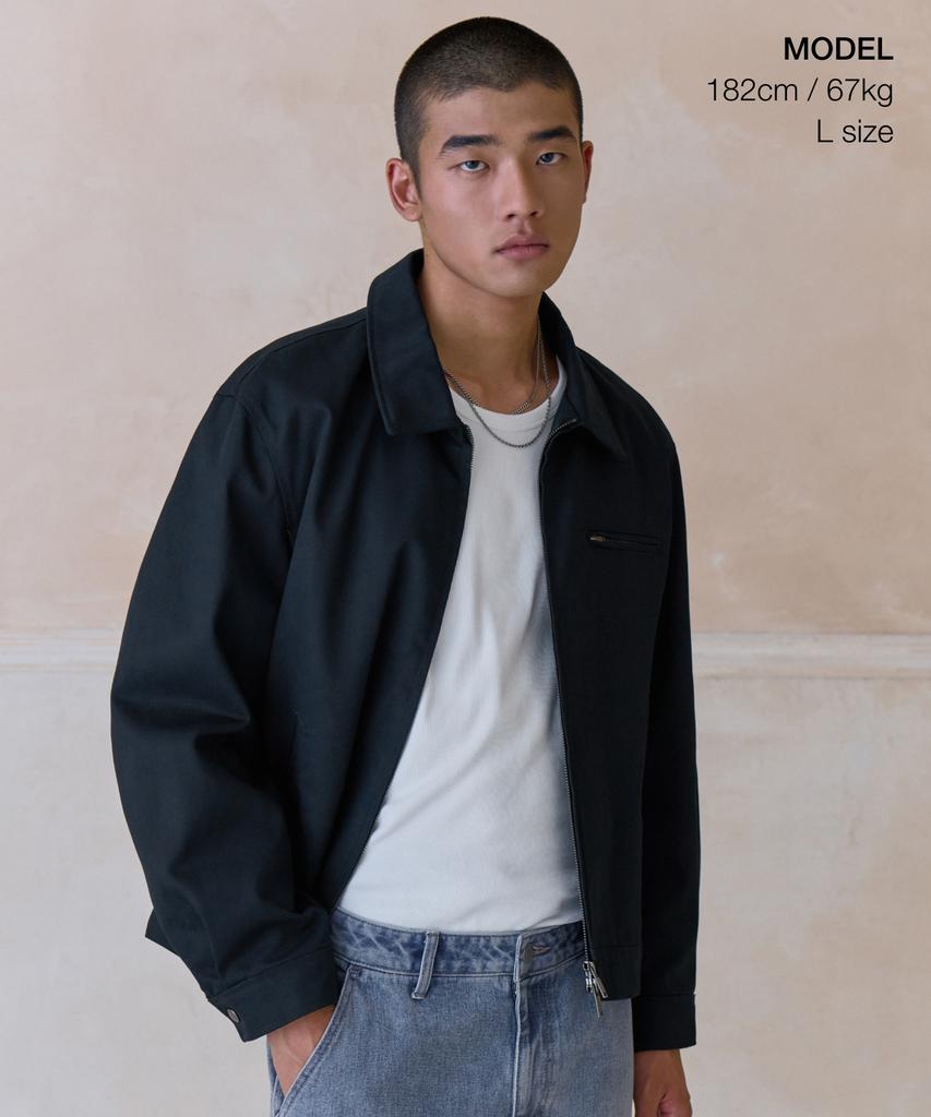 Musinsa Standard Heavyweight Cp Work Jacket [Navy]