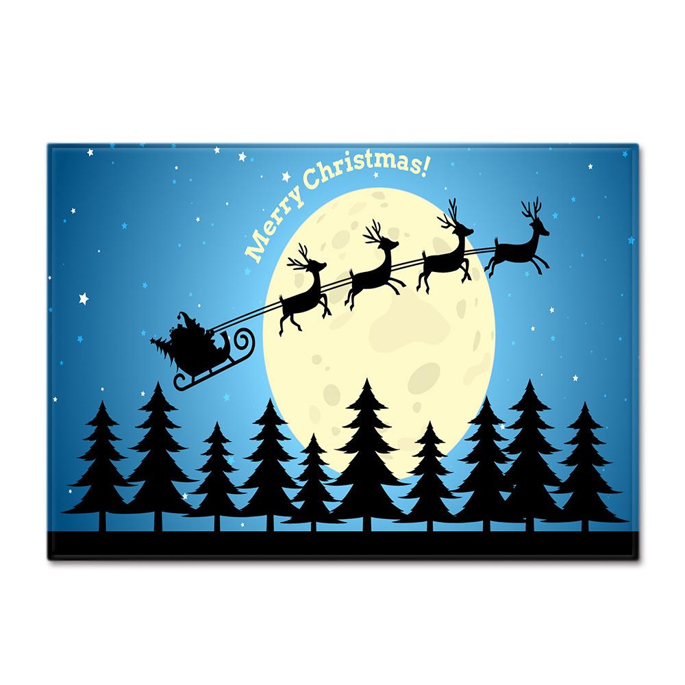 Рождественский коврик для пола в гостиной, ковер для спальни, ковер для столовой, коврик для двери