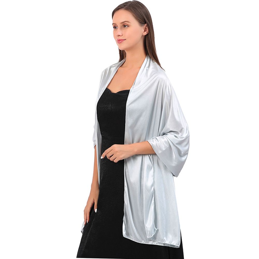 Large Shawl Weddings Evening Dress Satin Shawl Korean Style Scarves Female Shawl Silk Scarf