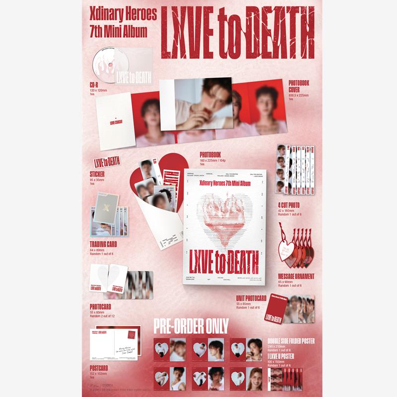 [Pre-order]Xdinary Heroes - Mini 7th Album [LXVE To DEATH](Online Benefit)