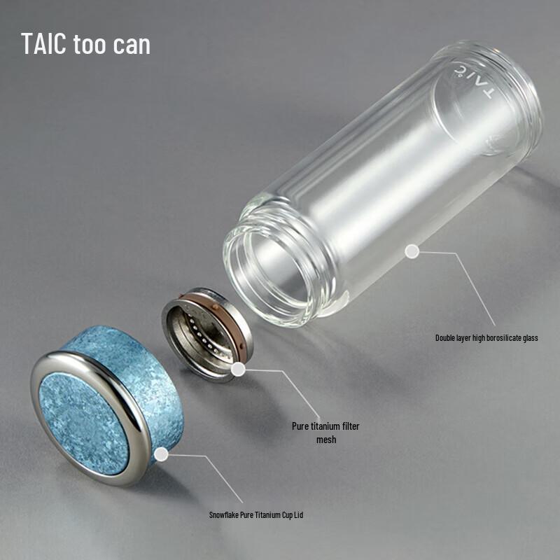 TAIC Двухслойный изолированный стеклянный стакан для воды