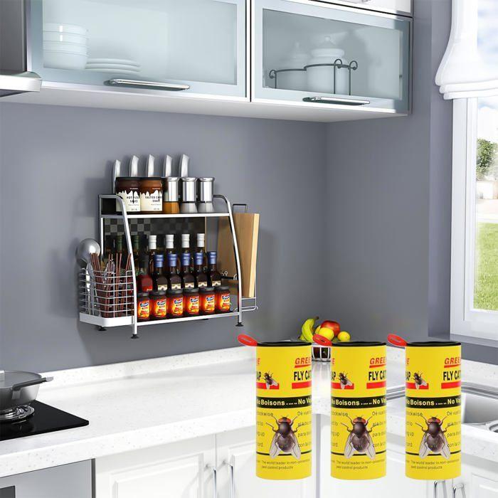 Мухобойка, Ловушка для мух, Липкая мухобойка, Мухобойка для помещений, Бумага для мух, Лента-липучка для мух, Рулон-липучка [J391]