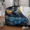 1pc Fantasy Bird Blanket, Lightweight Flannel Throw Blanket for Sofa, Bed, Travel, Camping, Living Room, Office, Couch029