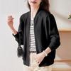 Шикарная винтажная бейсбольная куртка на молнии, женская тонкая однотонная куртка-кардиган, универсальное верхнее пальто для весны и осени