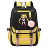 Новый аниме-рюкзак Sailor Moon с USB-подключением для подростков и школьников, мужской и женский, с откидной крышкой.