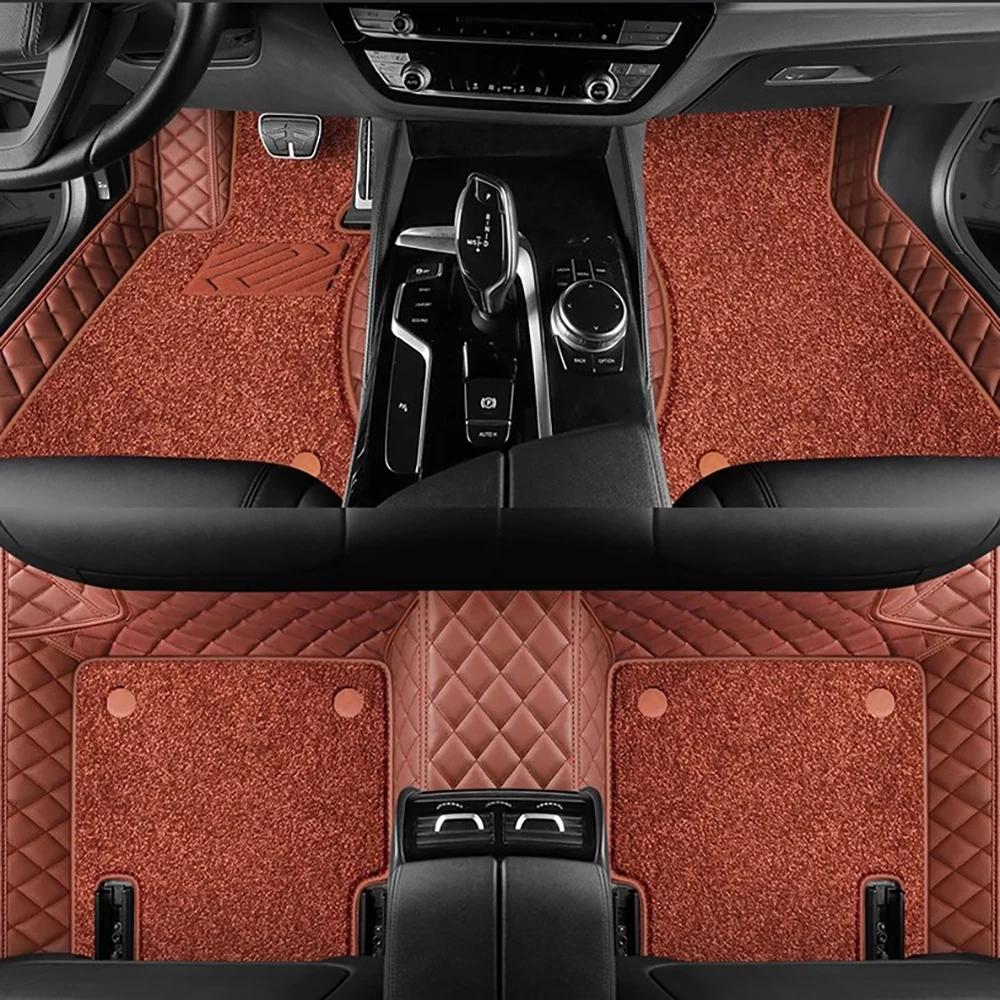 Для Renault Captur Автомобильные двойные 5D коврики на пол с индивидуальным дизайном Коврики на пол Автоаксессуары voiture