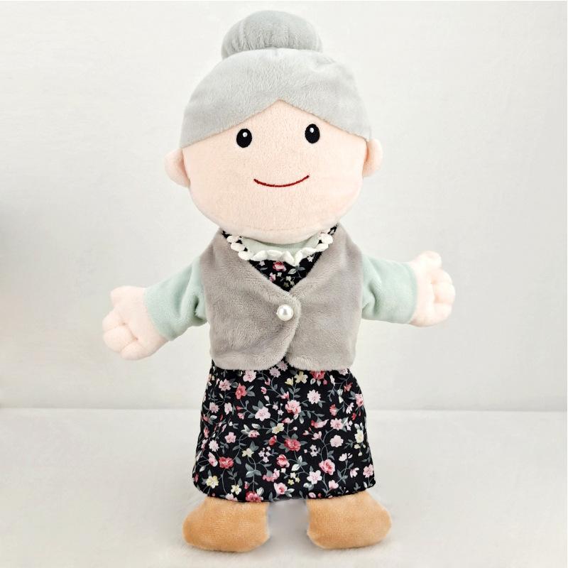 Storytelling Family Hand Puppet Family Role Play Interactive Toys Open Mouth Character Plush Hand Puppet