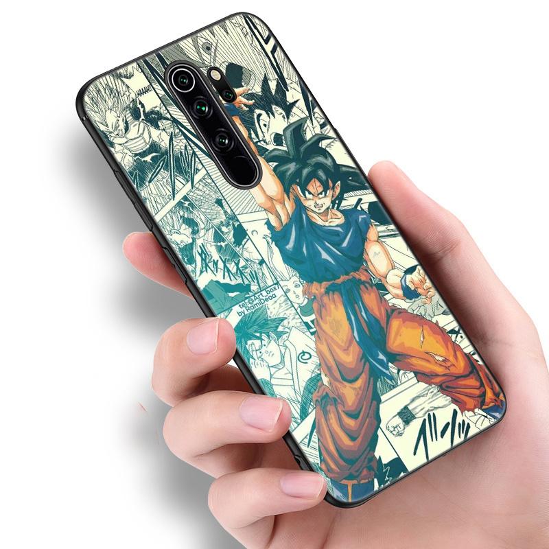 Силиконовый чехол для телефона Anime Son Goku Ultra Instinct для Xiaomi Redmi Note 10 10T 10S 9S 8T 9 8 7 Pro Max 9A 9C 9T черный мягкий чехол