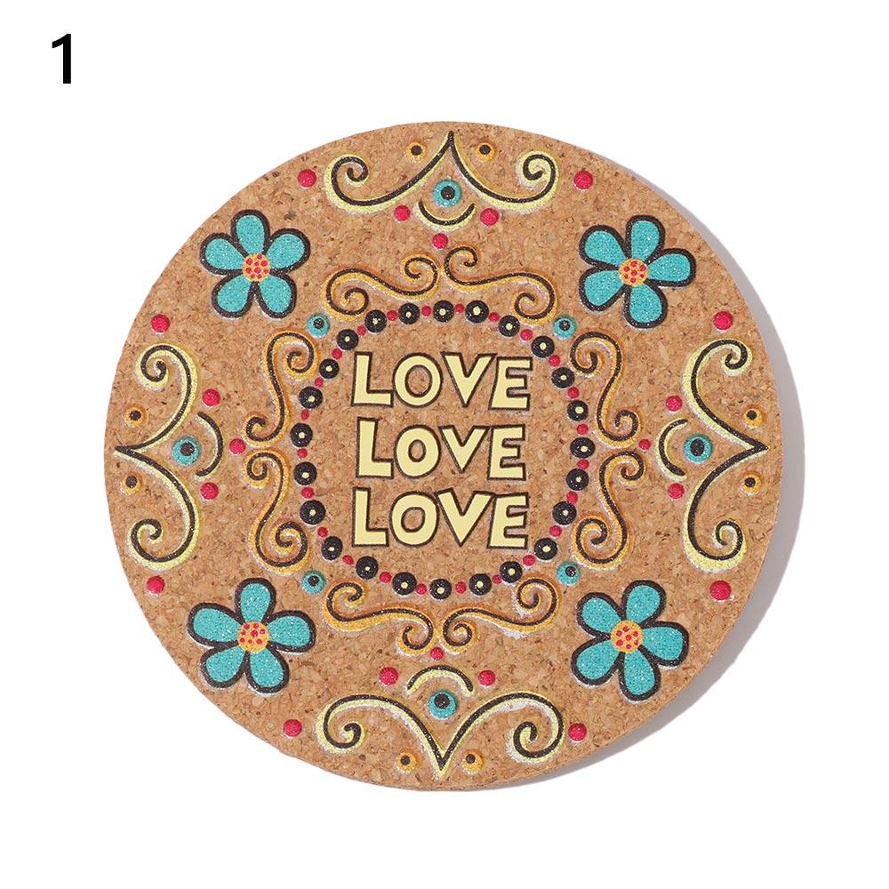 Placemats Mug Holder Tea Coasters Wooden Cup Mat Heat Resistant Anti-hot Heat Pad Cork Coasters