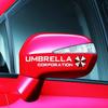 1 пара автомобильных зеркал заднего вида Umbrella Corporation, светоотражающие наклейки, украшение