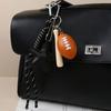 Zinc Zinc Alloy Rugby Tassel Keychain Elegant Beaded Bag Pendant Creative Versatile Bag Charm Women
