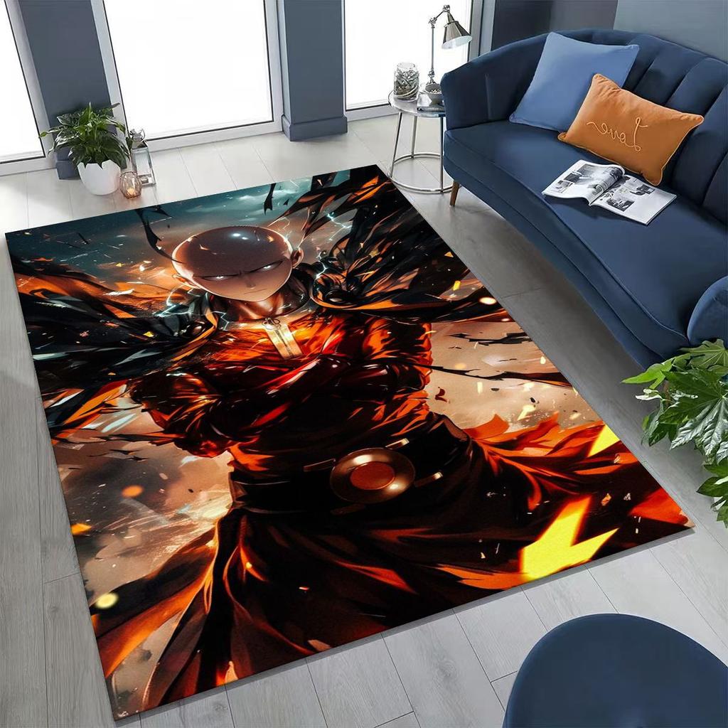Аниме One Punch Man Сайтама Мультяшный Мультяшный Ковер для Спальни Гостиной Дивана Дома Декор Придверный Коврик, Детская Игровая Нескользящая Напольная Коврик