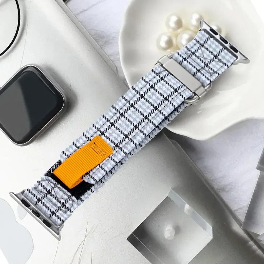 Nylon Sport Strap For Apple Watch Series 10 46mm 42mm Ultra 49mm Band For iWatch Series 9 8 7 6 SE 45mm 44mm 41mm 40mm Bracelet