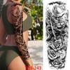 1 PC 480*170MM Full Arm Temporary Tattoo Sticker Sleeve Men Women Fashion Sexy Fake Tattoo Wolf  Lion Tiger Painting Tattoo Skull Angel Tattoo