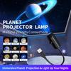 USB Потолочный Проекционный Ночник Луна Земля Атмосферный Свет Лампа Звездное Небо Ночник Романтическая Декорация для Спальни Галактический Проектор