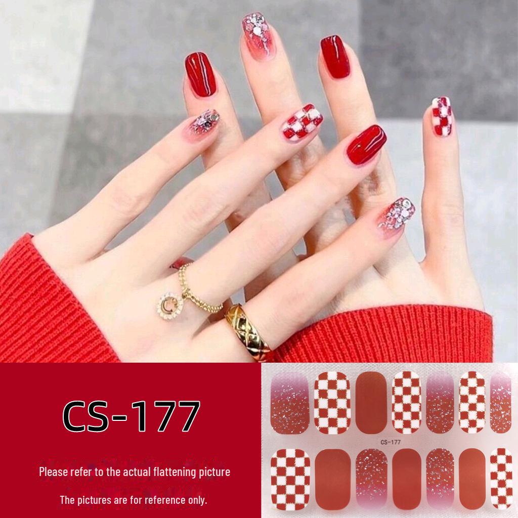 Водостойкие долговечные 3D-гелевые наклейки для ногтей без запекания — съемные и носимые дизайны для всех ногтей для женщин