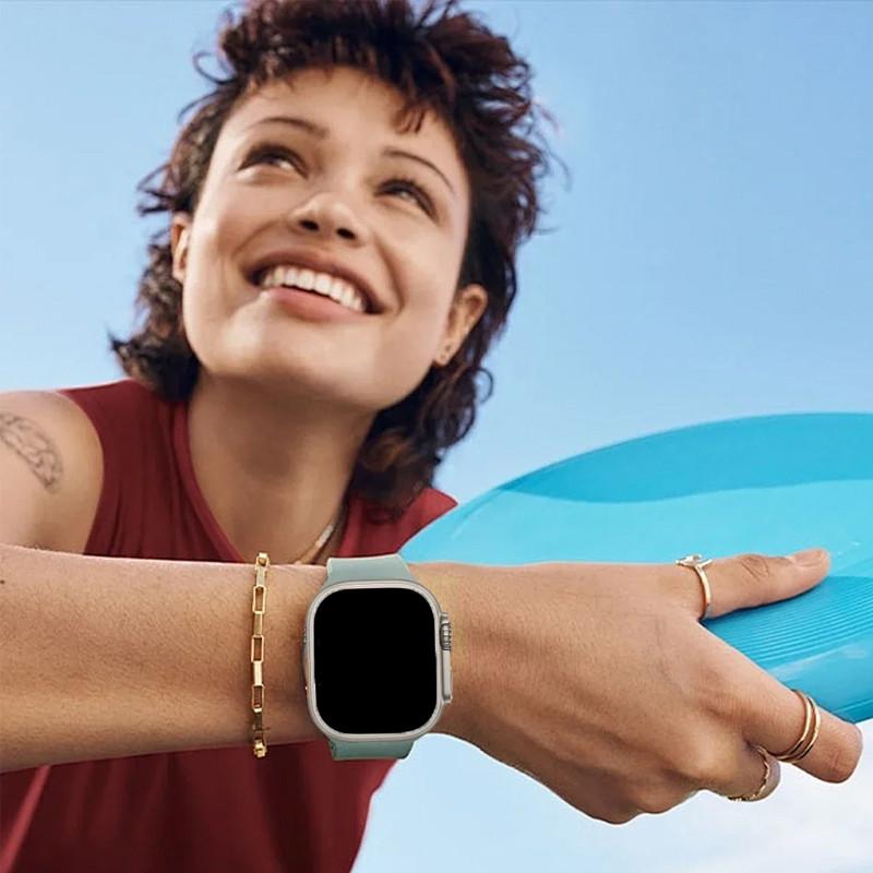 Спортивный силиконовый ремешок, совместимый с Apple Watch Series 11 46мм 42мм Ultra 3/2/1 49мм 45мм 40мм 41мм 44мм 38мм Series 10 9 8 7 6