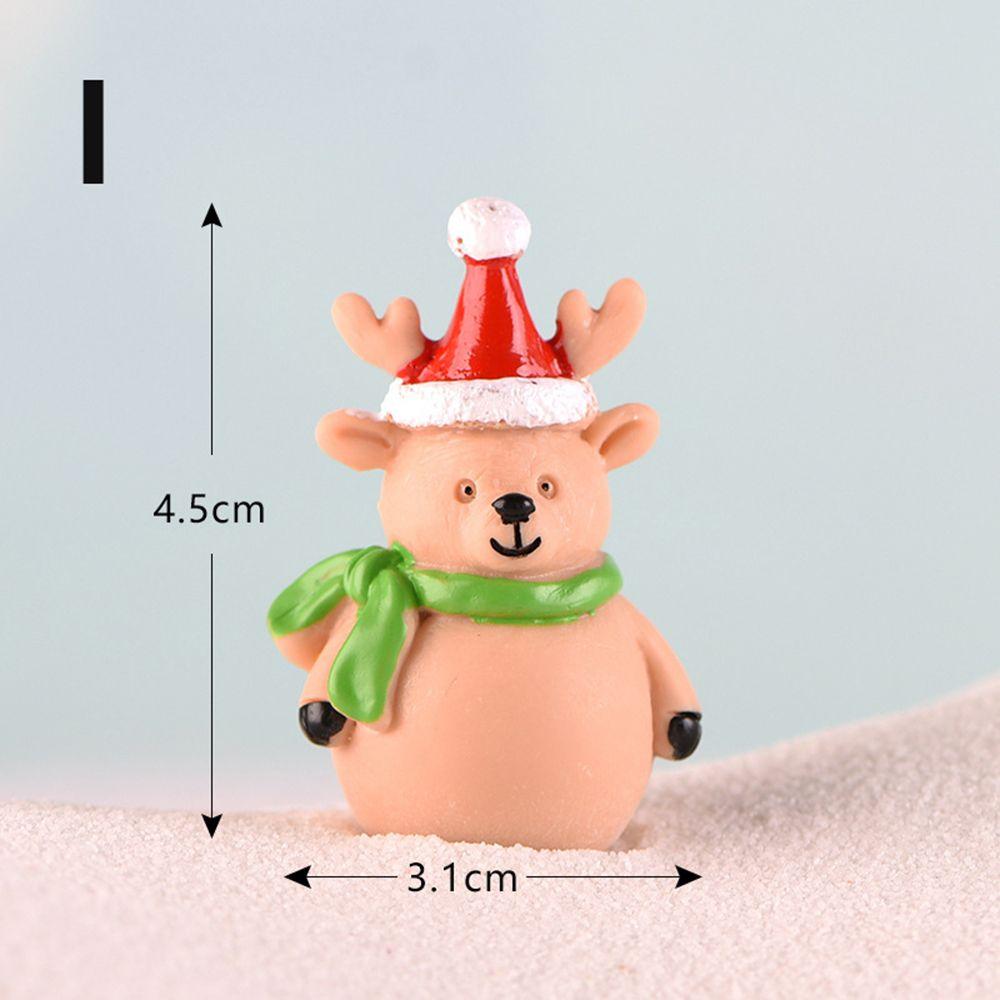 Fairy Garden Decoration Dollhouse Figures Figurines Ornaments Christmas Miniature Micro Landscape