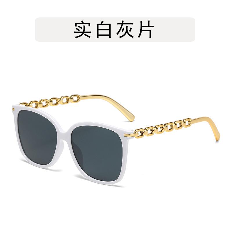 Vintage Retro Designer Sunglasses Woman Fashion Trendy Square Shape Sun Glasses for Women Chain Leg Female Sunglass