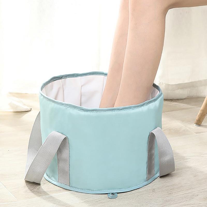 1 шт. Портативная складная ванна для ног с ручками, идеально подходит для замачивания ног во время путешествий, кемпинга и активного отдыха