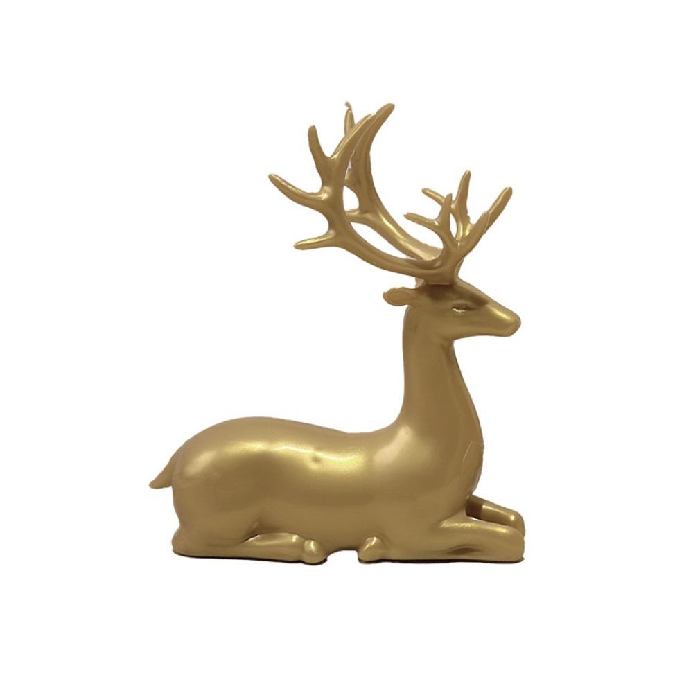 Креативное украшение на рабочий стол в виде оленя Современная скульптура северного оленя в сидячем/стоячем положении Изысканный прочный лось Домашний декор Декор для стола