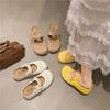 Platform-soled Boken shoes bag head half slippers women's outer wear 2025 new spring and summer one-pedal pregnant women Mary Jane cool slippers
