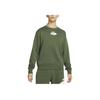 Nike Мужская флисовая толстовка League Essential с круглым вырезом, грубо-зеленая DM5461-326